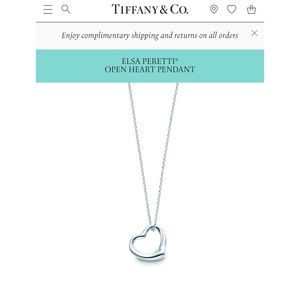 Tiffany & Co. Open Heart Pendant